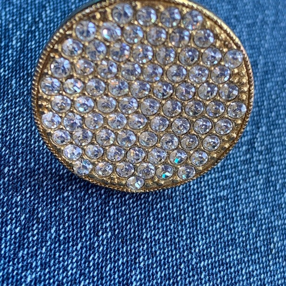 KATE SPADE ♠️ BRIGHT SPOT PAVE DISC RING - Picture 2 of 5